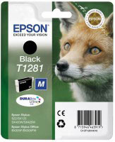 T1281 Cartuchos Epson (Zorro) Negro (C13T1281)